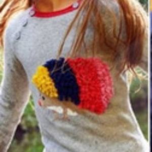 Mini Boden hedgehog  sweater 7/8